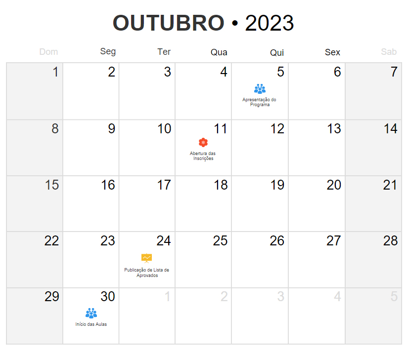 Calendário